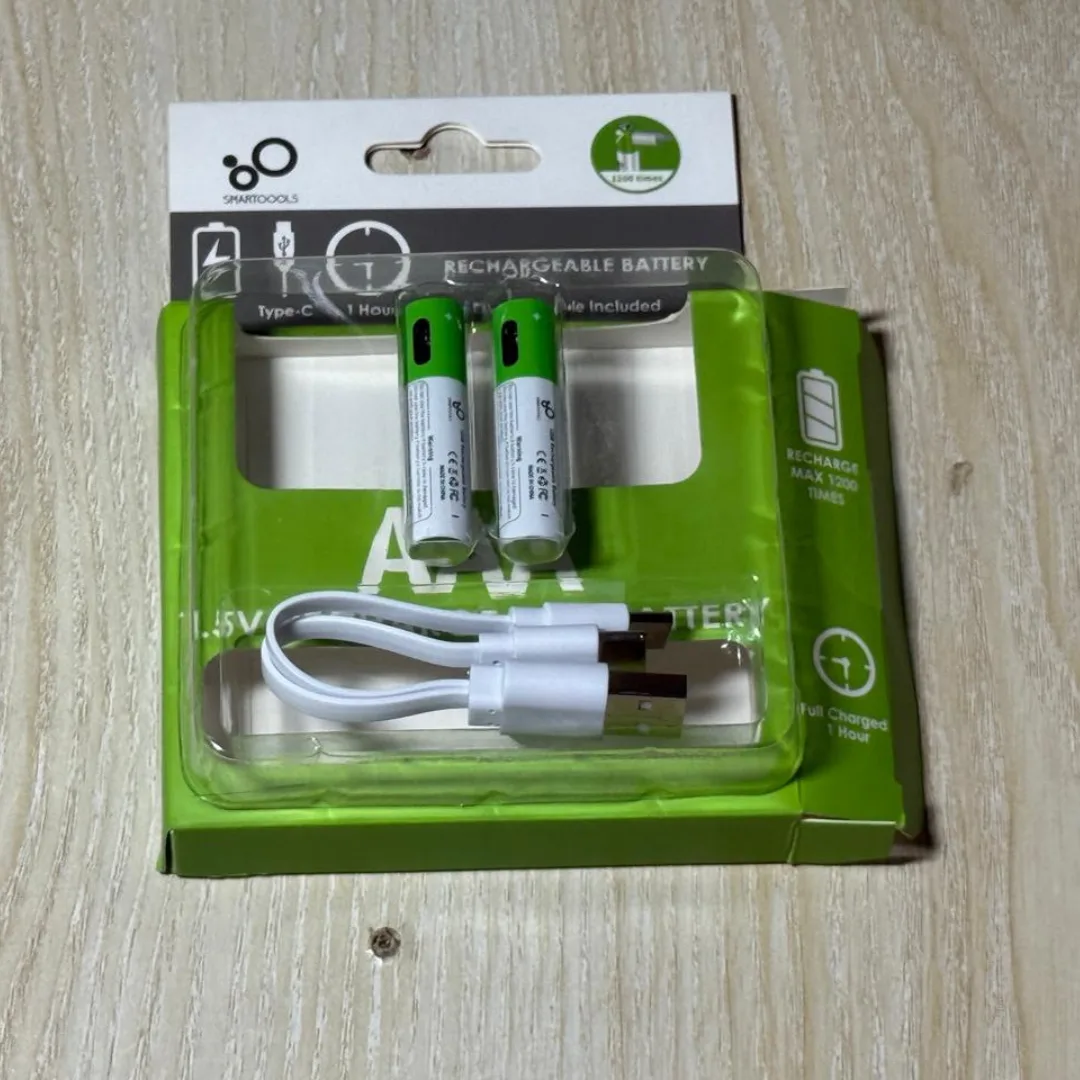 AAA 1.5V Rechargeable Pencil Battery with Type-C Dual Charging Cable ( Nano Battery) Dp
