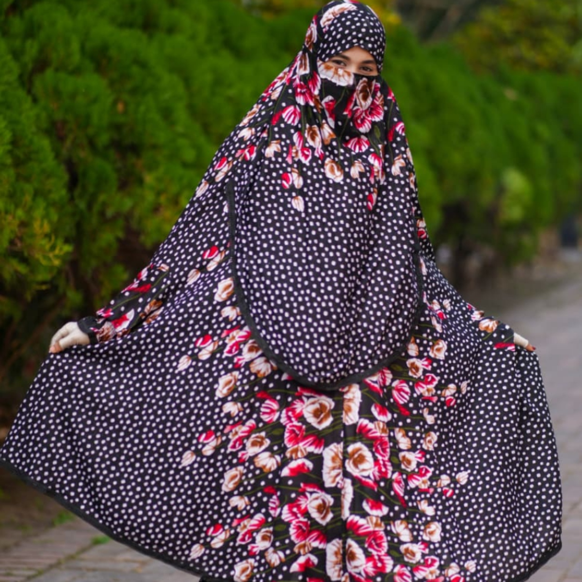 Elegant Palazzo long Khimar Set