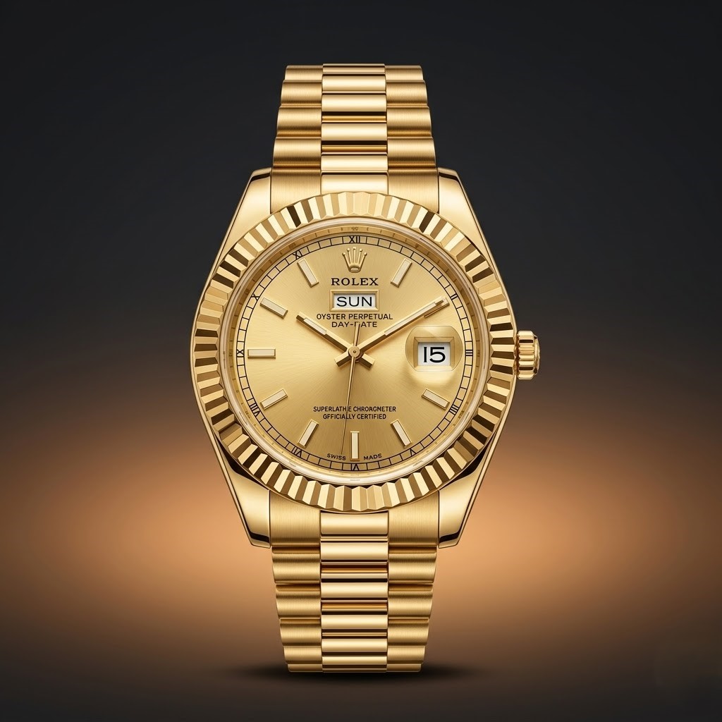 Rolex Quartz Movement Stainless Steel Analog Watch for Men