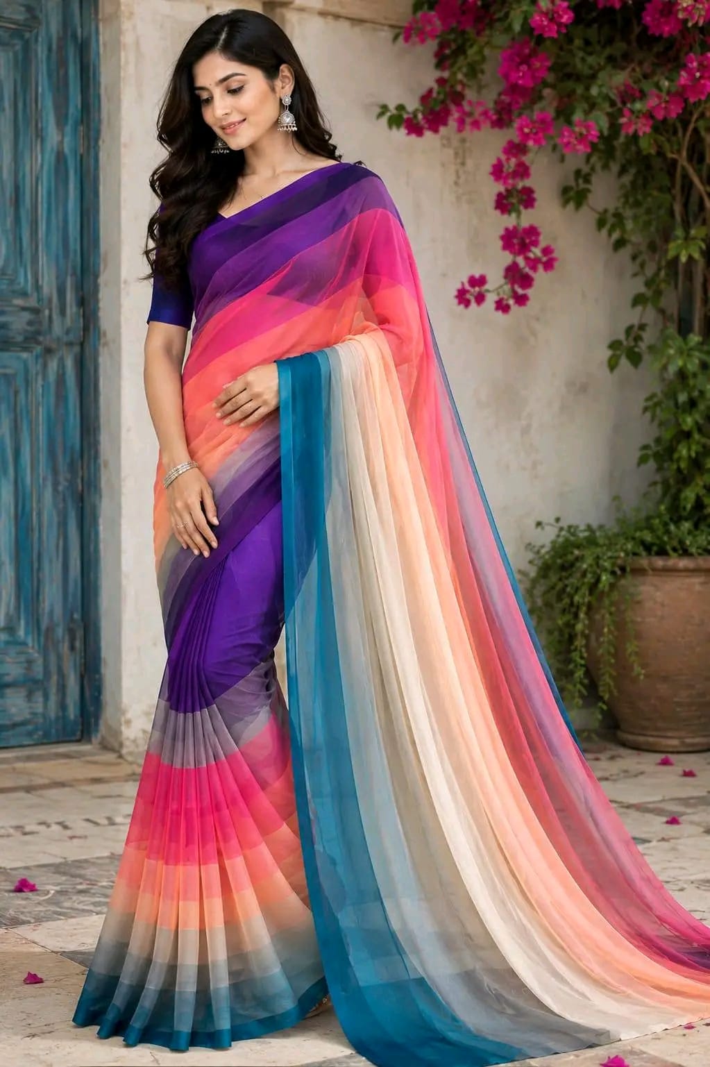 Download image Rongdhonu Georgette saree