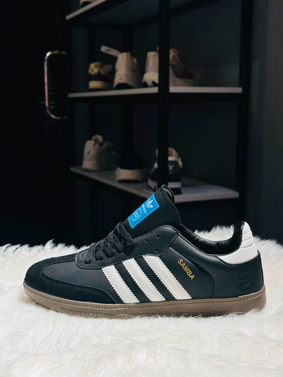Adidas Originals Samba Premium Low Sneakers - Core Black & Cloud White