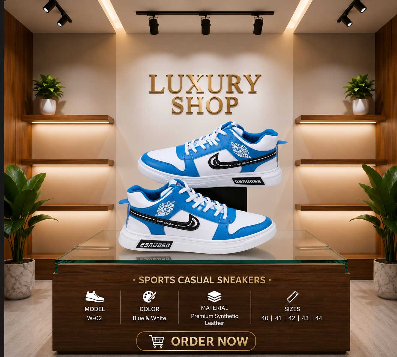 Premium Men's Sports Casual Sneakers W-02