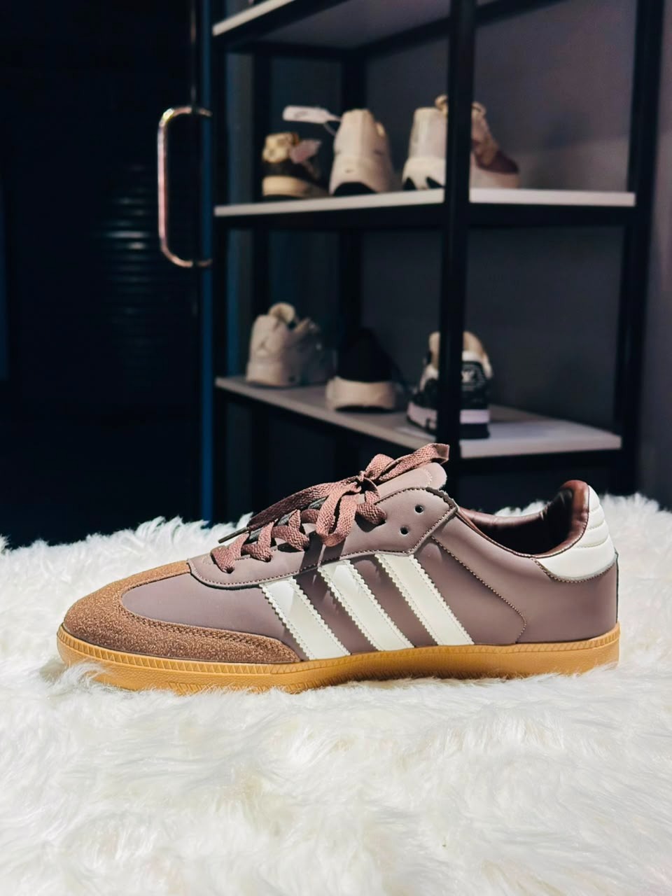 Adidas Originals Samba Premium Low Sneakers - Cardamom Brown & Wonder White