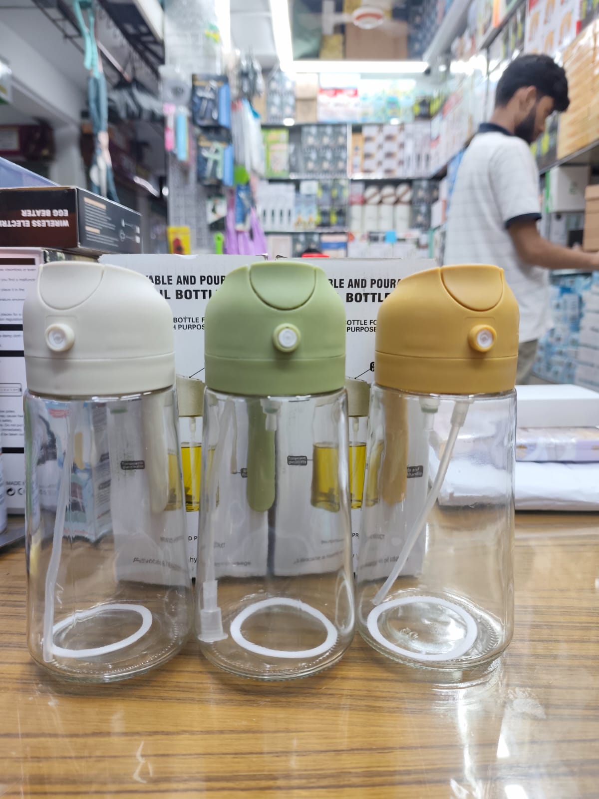 2-in-1 Oil Sprayer & Pourer Bottle
