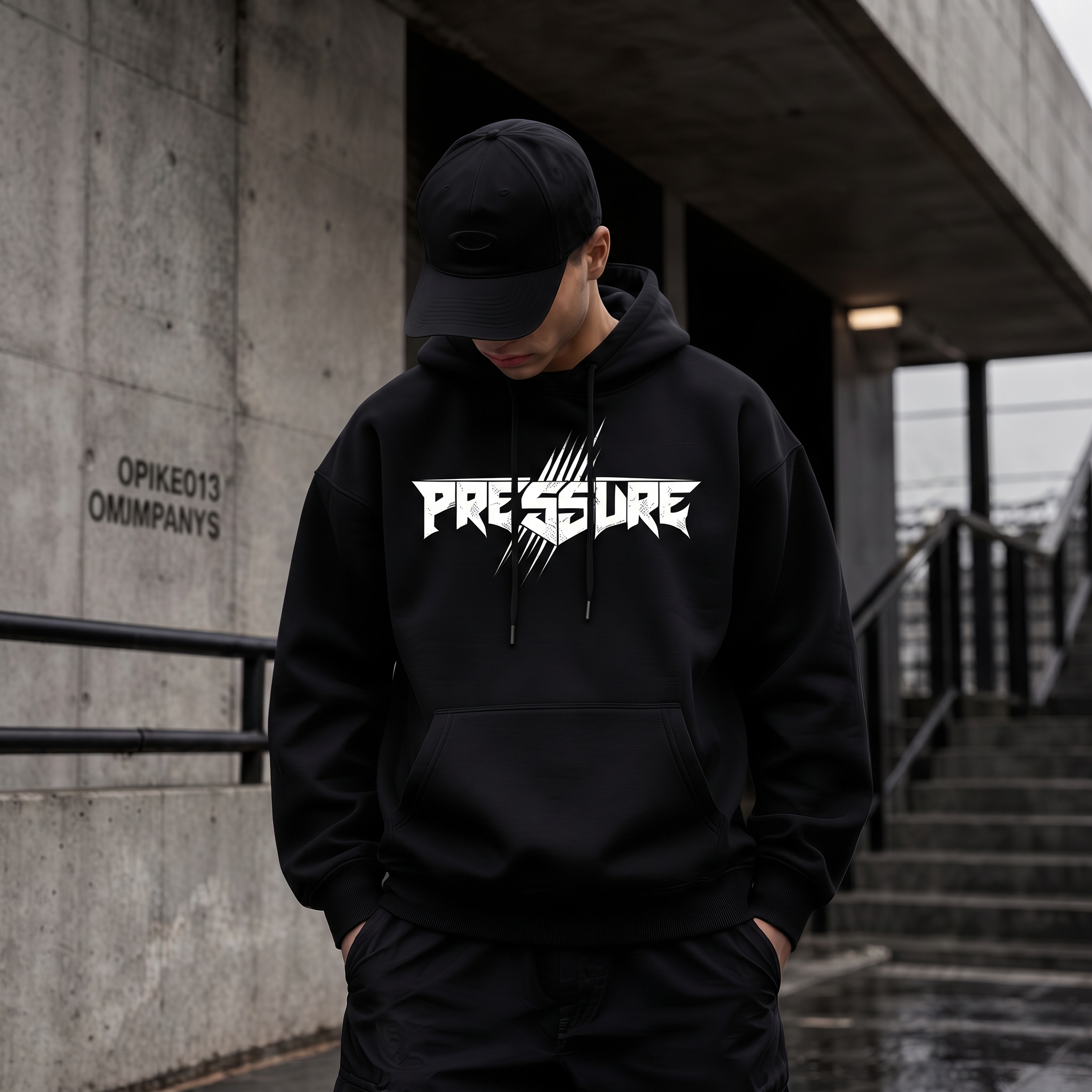 Men's Stylish Winter Hoodie @Black